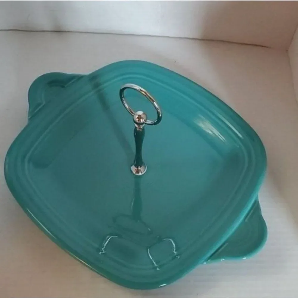 Fiestaware Fiesta Plate Single Tier SERVING Server Dish Platter Turquoise
